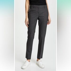 Theory Women's Pants Testra Edition in Charcoal Grey Size 0